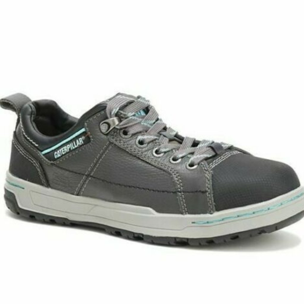 $110 New Caterpillar Cat Brode St Steel Toe Work Shoe Women 5- 5.5 Or Kid 4-5